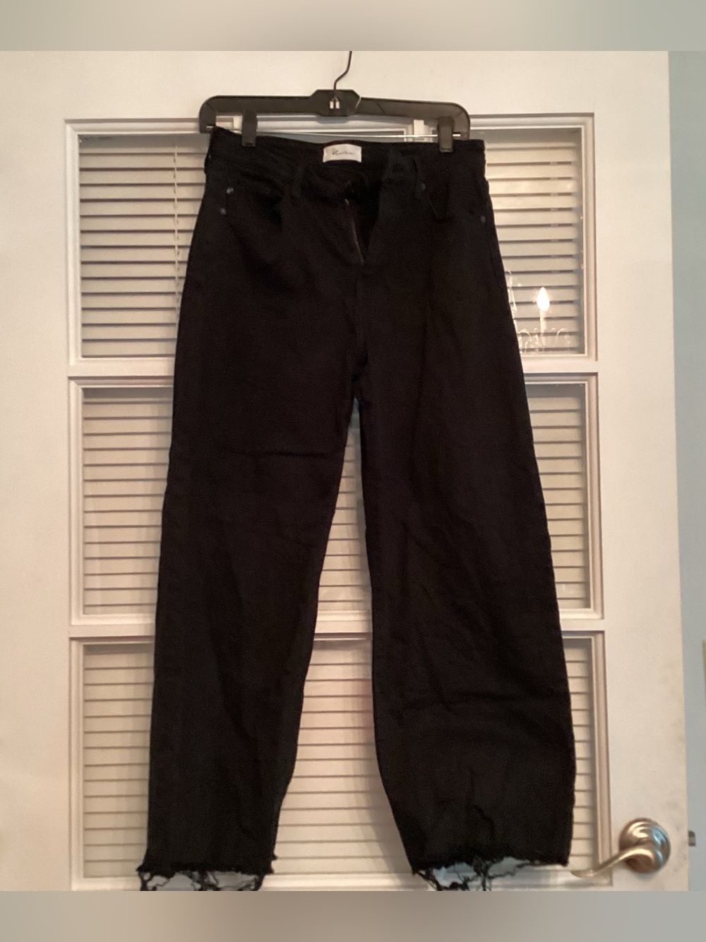 KanCan Black Boyfriend Wide-Leg Jeans